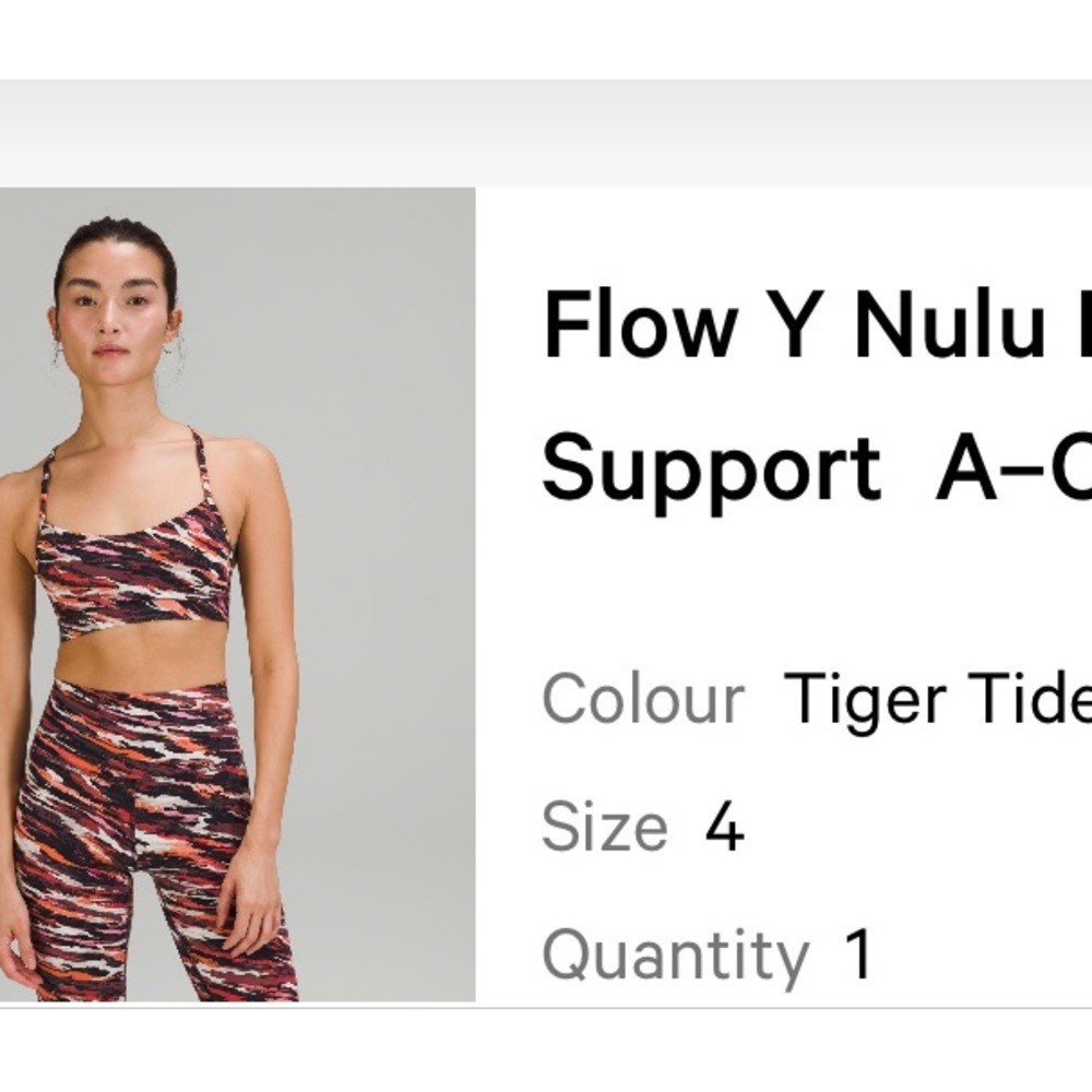 Lulu luner new year flow y bra